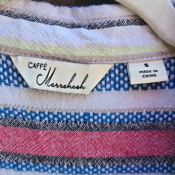 Colorful Striped Button Down Top - Picture 3 of 4